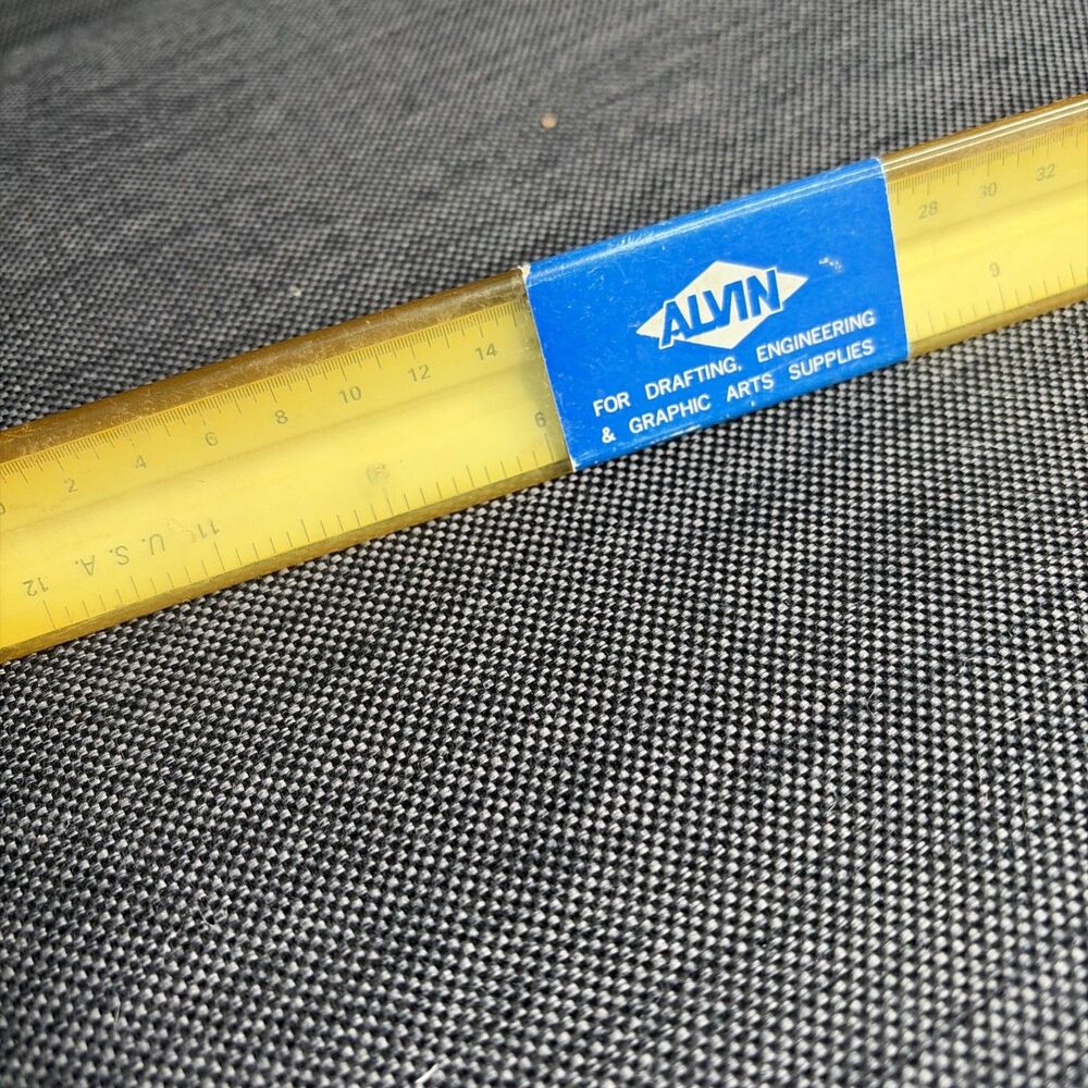 Alvin No. 240B 12 Inch Architect Drafting / Design Triangular Scale Ruler Japan